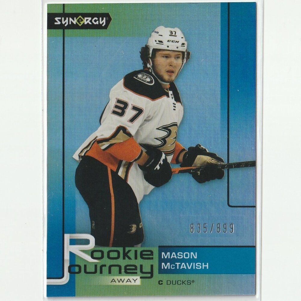 2021-22 Synergy Hockey Rookie Journey MASON MCTAVISH Rookie Card 835/899 #RJ-4